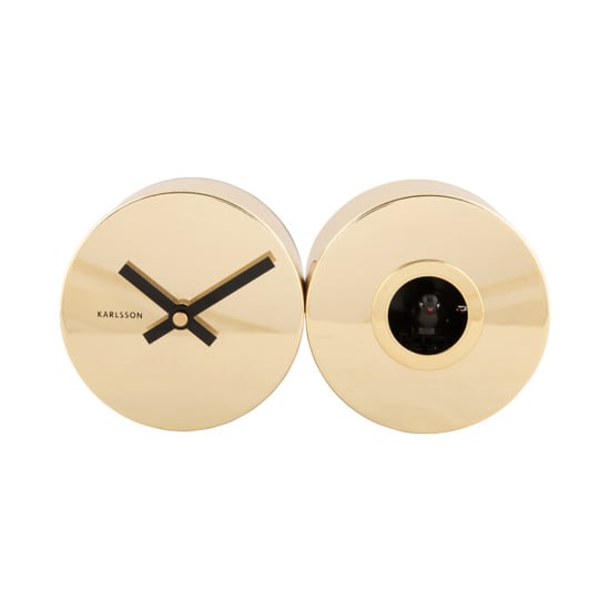 Karlsson wandklok duo cuckoo plated verguld - Image 1