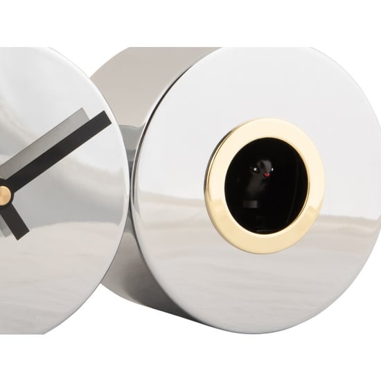 Karlsson wandklok duo cuckoo plated chrome plated - Image 2
