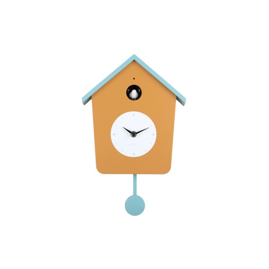 Karlsson wandklok cuckoo light ochre yellow & misty blue - Image 2