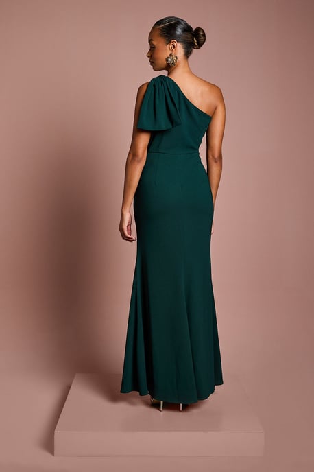 Coast Honoured Petite Bow One Shoulder Maxi Bridesmaid Dress - Image 3