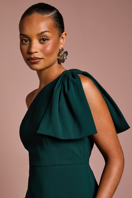 Coast Honoured Petite Bow One Shoulder Maxi Bridesmaid Dress - Image 4