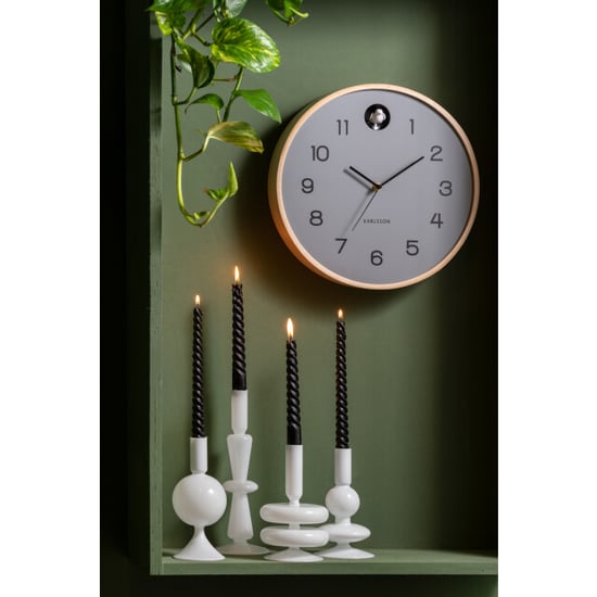 Karlsson wandklok natural cuckoo muis- Ø31,5cm - Image 3