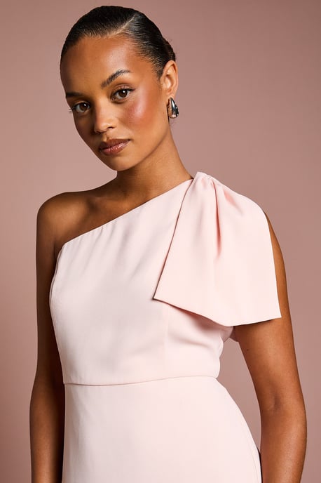 Coast Honoured Petite Bow One Shoulder Maxi Bridesmaid Dress - Image 4
