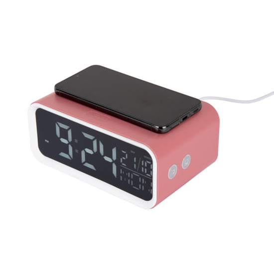 Karlsson wekker chunky led w. phone charger rose tan - Image 2