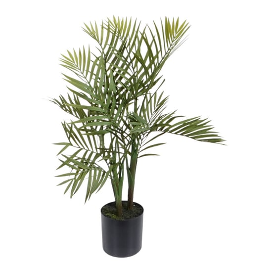 Kopu ® kunstplant bergpalm 65 cm 3 stammen in zwarte pot nepplant - Image 2
