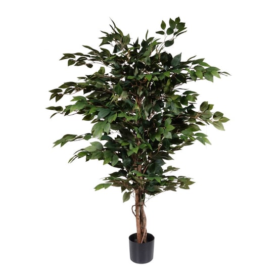 Kopu ® kunstplant ficus benjamina 120 cm in zwarte pot 1260 bladeren - Image 1