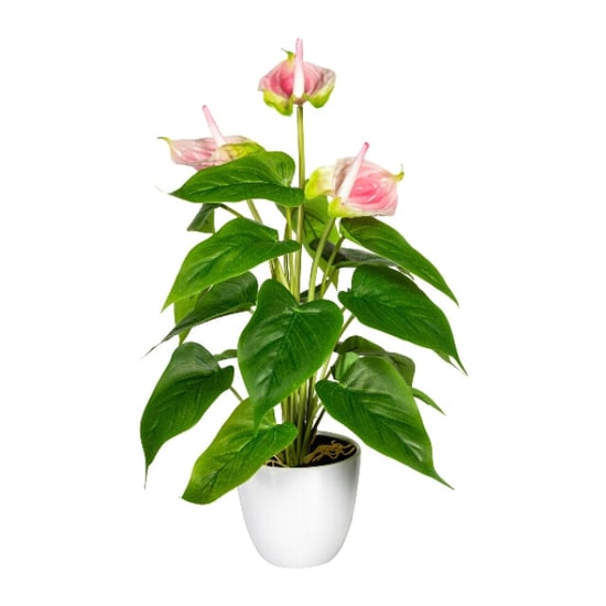 Kopu ® 2 stuks anthurium kunstplant 40 cm flamingoplant - Image 2