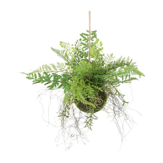 Kopu ® kunstplant bol met diverse varen hangplanten 25 cm - - Image 2