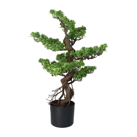 Kopu ® kunstplant bonsai 65 cm in zwarte pot bonsai boompje - Image 2