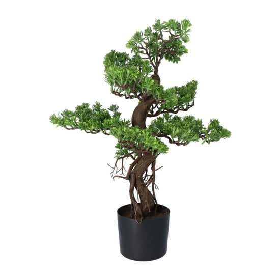 Kopu ® kunstplant bonsai 65 cm in zwarte pot bonsai boompje - Image 3
