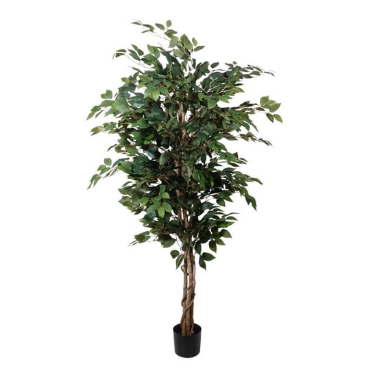 Kopu ® kunstplant ficus benjamina 150 cm in zwarte pot 1764 bladeren - Image 2