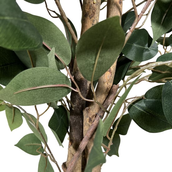 Kopu ® kunstplant ficus 120 cm in pot 630 bladeren met natuurstam - Image 3