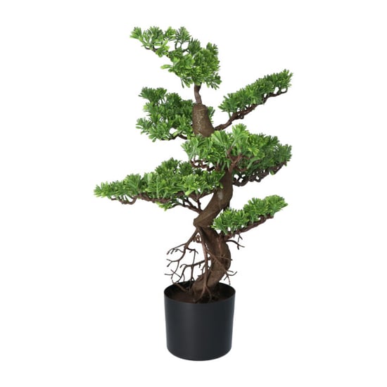 Kopu ® kunstplant bonsai 65 cm in zwarte pot bonsai boompje - Image 4