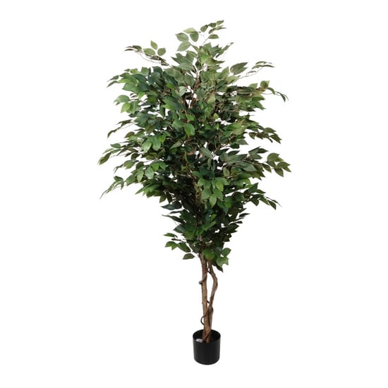 Kopu ® kunstplant ficus benjamina 150 cm in zwarte pot 1764 bladeren - Image 3