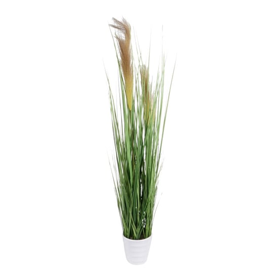 Kopu ® kunstplant pampusgras 95 cm 3 pluimen in witte pot - Image 3