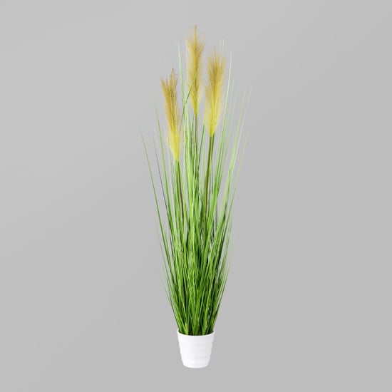 Kopu ® kunstplant pampusgras 95 cm 3 pluimen in witte pot - Image 4
