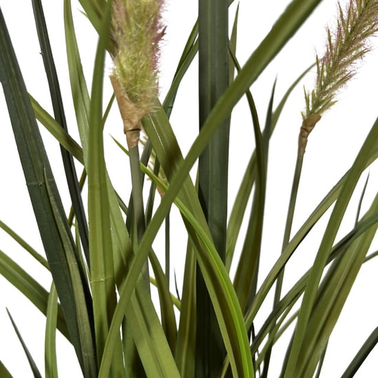 Kopu ® kunstplant miscanthus 90 cm 3 pluimen in zwarte pot - Image 4