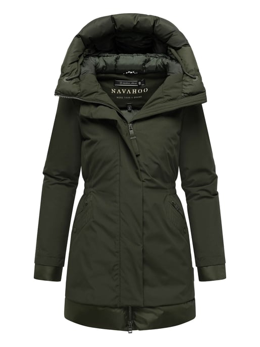 Navahoo dames winterparka WINTERPRINZESSIN met capuchon & vrouwelijke pasvorm - Image 4
