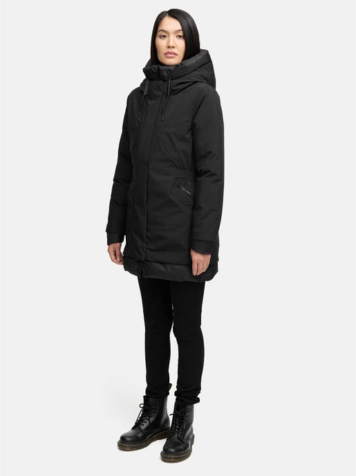 Navahoo dames winterparka WINTERPRINZESSIN met capuchon & vrouwelijke pasvorm - Image 3