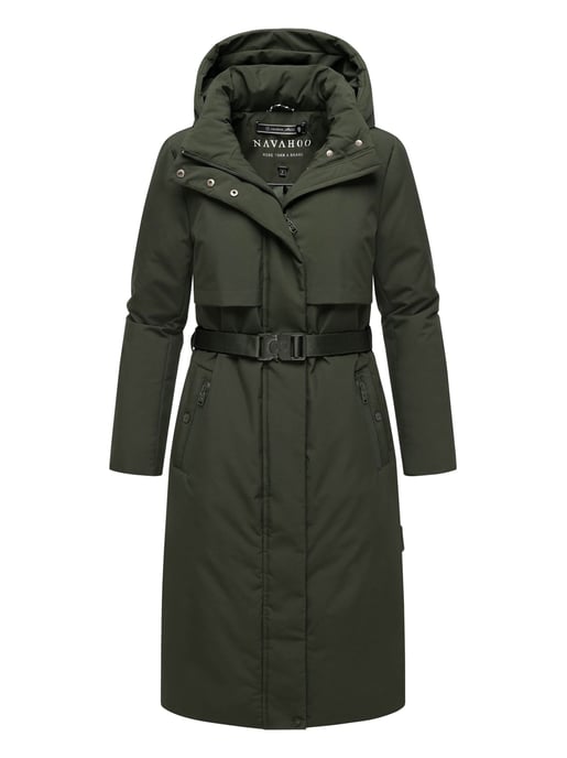 Navahoo Women’s Winter Parka WALDBUMMLER – Weatherproof & Stylish with Waist Belt - Image 1