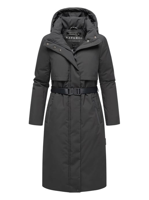 Navahoo dames winterparka WALDBUMMLER – weerbestendig & stijlvol met tailleceintuur - Image 1
