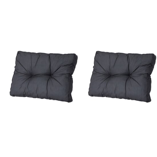 Madison florance rugkussen basic black ca. 43x60 cm set van 2 - Image 1