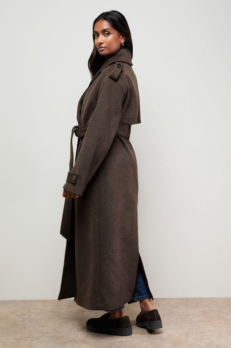 Relaxed Wool Trench - Image 3