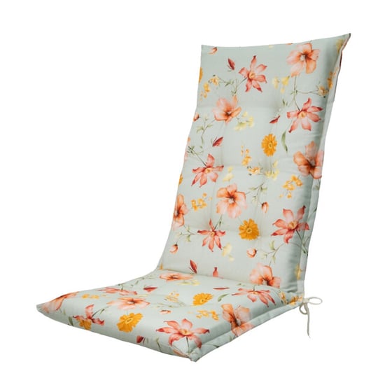 Madison tuinstoelkussen hoge rug florina orange ca. 123x50 cm set van 4 - Image 2