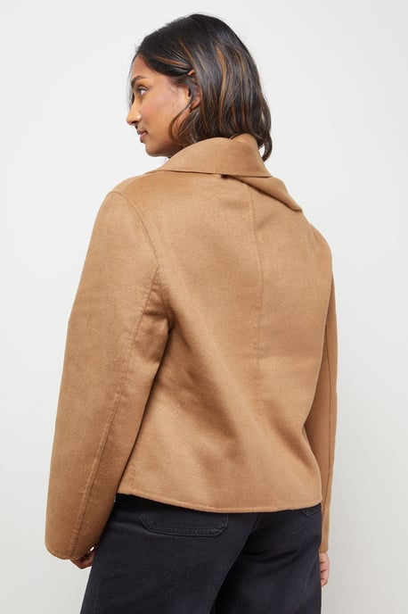 Hand Stitched Scarf Longline Jacket Coat - Image 3