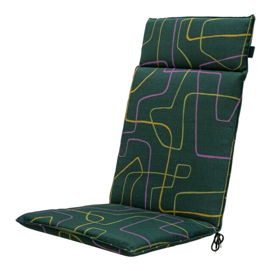 Madison tuinstoelkussen hoge rug joah green ca. 120x50 cm set van 4 - Image 2