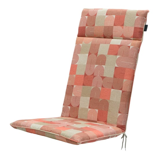 Madison tuinstoelkussen hoge rug jacky terra ca. 120x50 cm set van 4 - Image 2