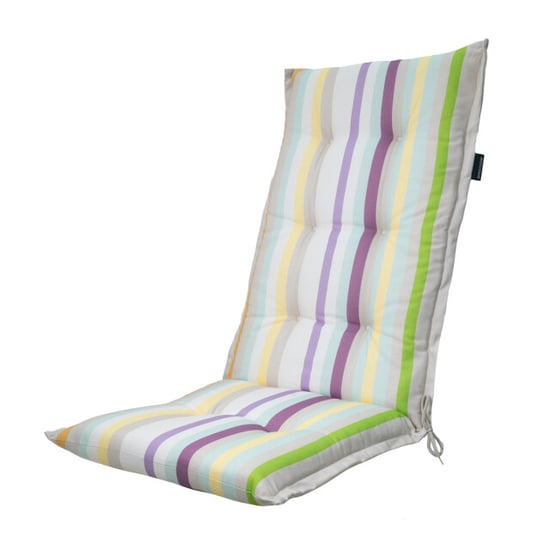 Madison tuinstoelkussen hoge rug righe purple ca. 123x50 cm set van 4 - Image 2