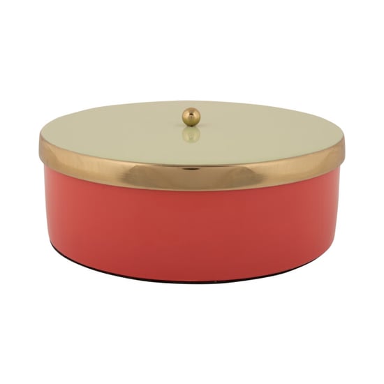 Present Time opbergbox double funky large scarlet red & soft green - Image 1