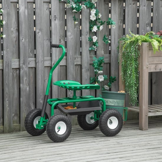 4goodz Tuinwagen met zitting, opbergmand voor tuingereedschap, verstelbare - Image 6
