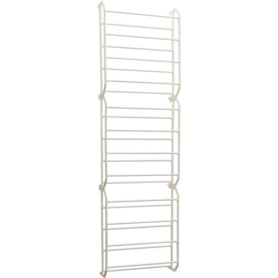 WDMT Schoenenrek voor aan de deur 52 x 180 x 17 cm wit - Image 3