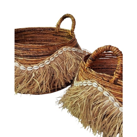 Furnilux decoratieve opbergmanden set van 2 – handgevlochten bananenstam / - Image 4