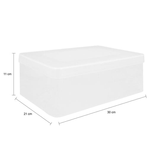QUVIO Opbergdoos 30 x 21 x 11 cm plastic - - Image 2