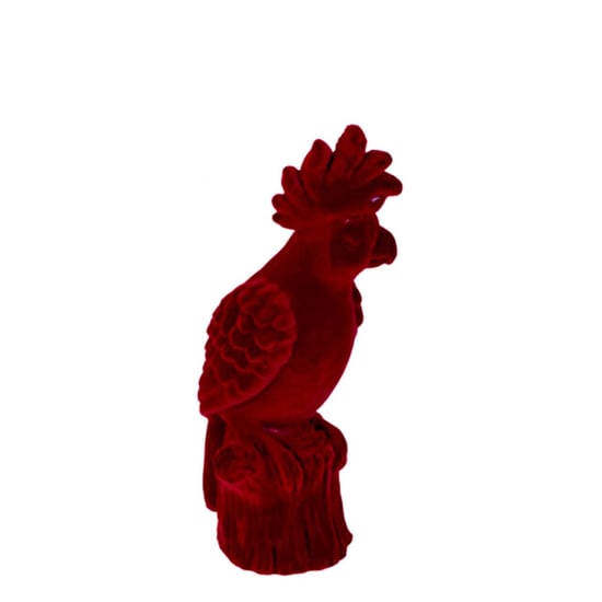 Casa di Elturo Velvet papegaai bordeaux rood - Image 1