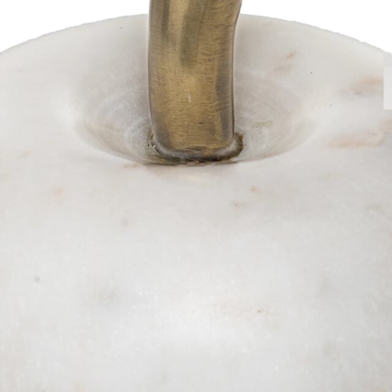 Casa di Elturo Deco object appel van marmer – wit/ – Ø13 cm - Image 2