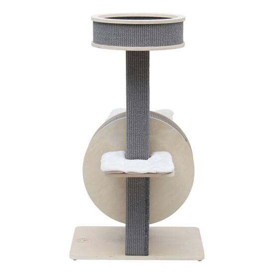 4animalz ® stabiele krabpaal met katten loopwiel 106 cm hoog - Image 4