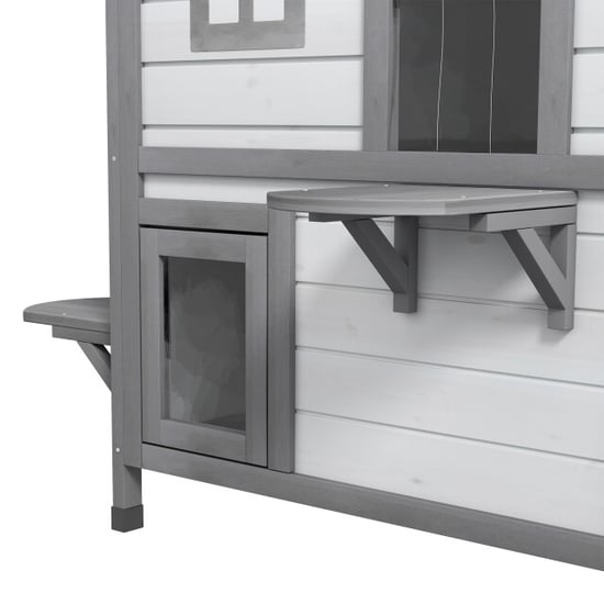 4goodz Kattenhuis 2 laags 78x55x91 cm - - Image 3