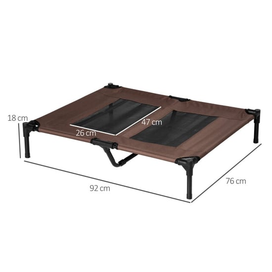 4goodz Pawhut ventilerend hondenligbed 92x76x18cm- comfortabele - Image 4