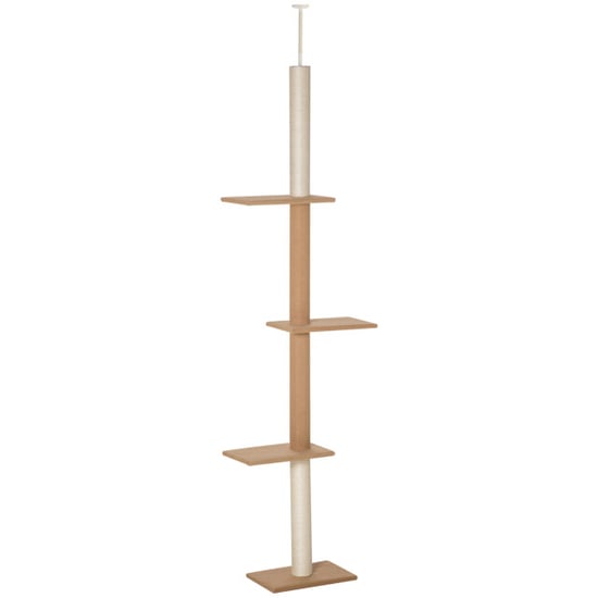 4goodz Pawhut krabpaal plafondhoog 228-260 cm verstelbaar klimboom voor katten - Image 1