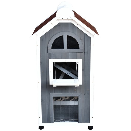 4goodz Kattenvilla 2 verdiepingen 59x55x109 cm - - Image 3