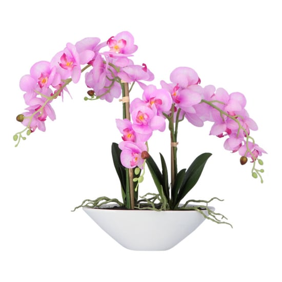 Kopu ® kunstbloem orchidee 53 cm met schaal ovaal phalenopsis - Image 2