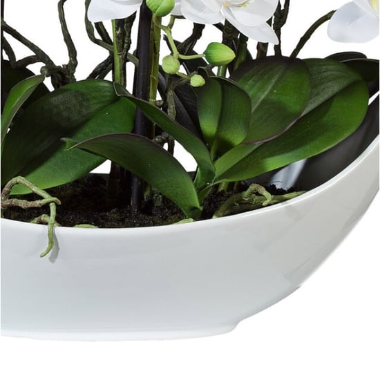 Kopu ® kunstbloem volle orchidee 68 cm met schaal phalenopsis - Image 3