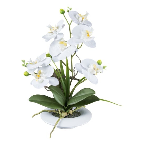 Kopu ® kunstbloem orchidee 41 cm met bloemschaal phalaenopsis - Image 1