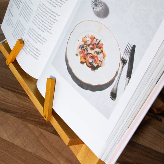 QUVIO Kookboekstandaard / boekenstandaard / tabletstandaard hout - Image 2