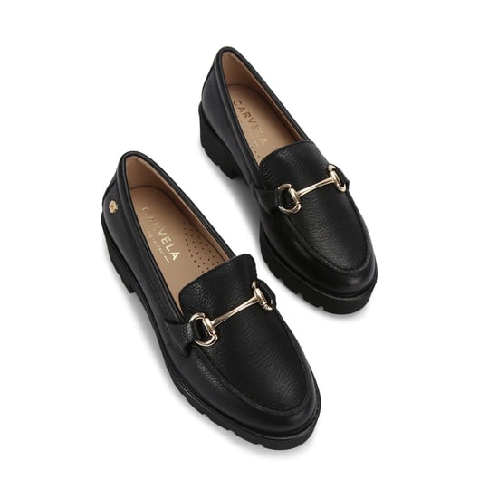 Carvela Leather Snap Chunky Loafers - Image 2