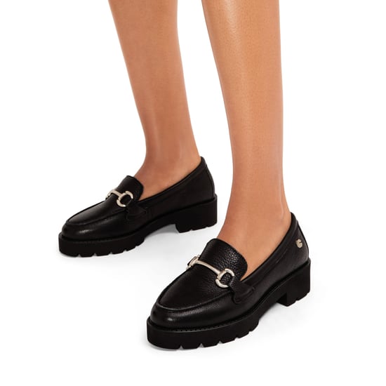 Carvela Leather Snap Chunky Loafers - Image 5